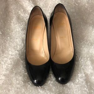 Christian Louboutin 38.5 black patent leather